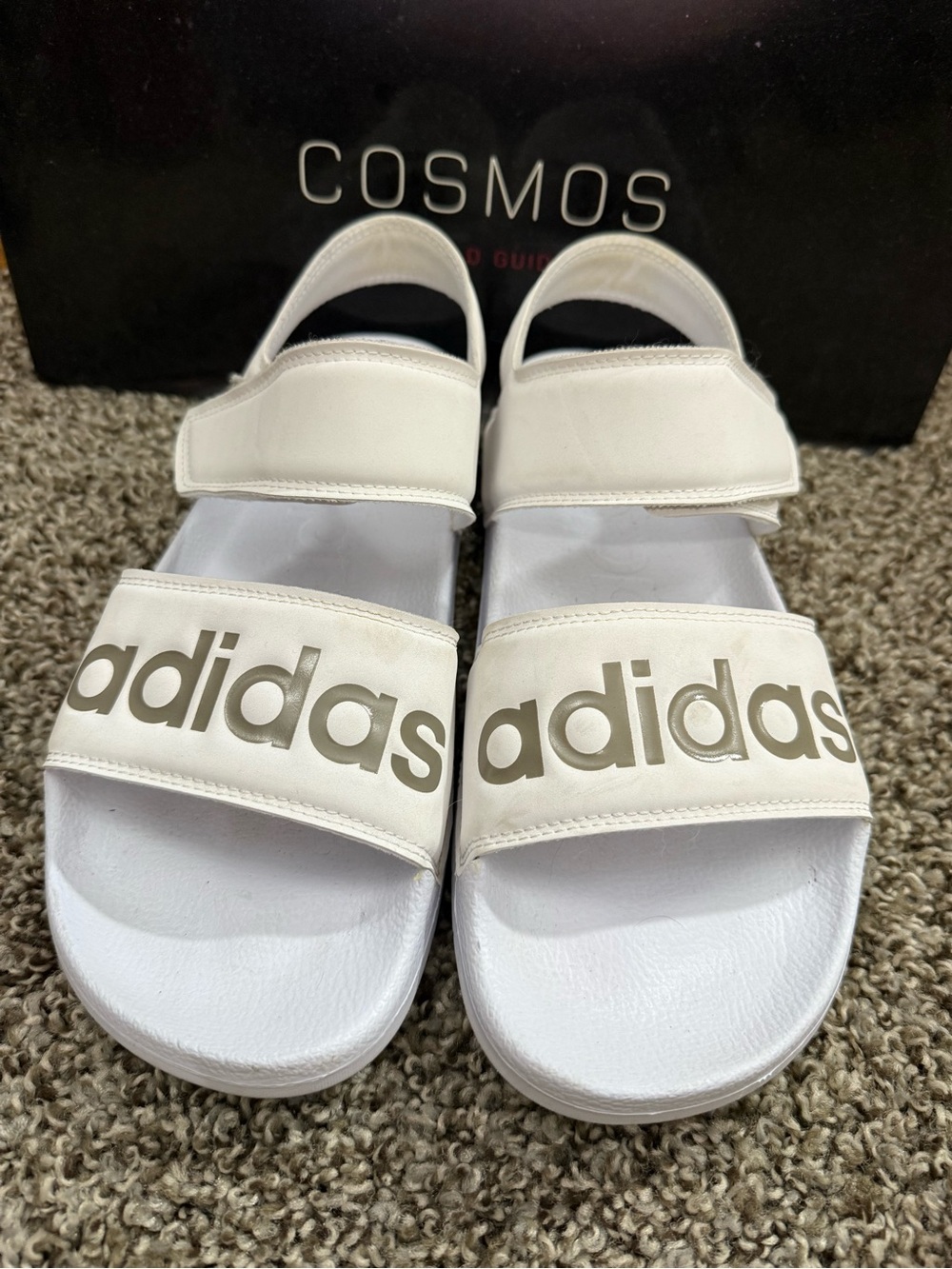ADIDAS WHITE SANDALS